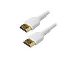 StarTech.com RHDMM2MPW HDMI Kabel (4K 60Hz, 2m, High Speed, HDMI 2.0, TPE- Kabel, mit Ethernet, robust, Aramidfaser) weiß
