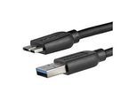StarTech.com 2m schlankes SuperSpeed USB 3.0 A auf Micro B Kabel - St/St - USB 3.0 Anschlusskabel - Schwarz - USB-Kabel - Micro-USB Typ B (M)