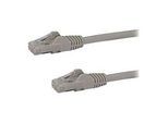 StarTech.com 1m Cat6 Gigabit UTP Patchkabel Snagless - Cat.6 RJ45 Netzwerkkabel mit Schutzmanschette - Grau - St/St - Patch-Kabel - RJ-45 (M)