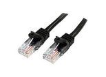 StarTech.com 3m Cat5e RJ45 UTP Netzwerkkabel Snagless - Cat 5e Patchkabel - Schwarz - Stecker / Stecker - Patch-Kabel - RJ-45 (M)