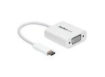 StarTech.com USB-C auf VGA Adapter - USB Typ-C zu VGA Video Konverter - Weiß - USB/VGA-Adapter - 24 pin USB-C (M)
