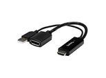 StarTech.com 4K 30Hz HDMI to DisplayPort Video Adapter w/ USB Power - 6 in - HDMI 1.4 (Male)