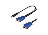 StarTech.com 3m 2-in-1 PS/2 USB KVM Kabel - Kabelsatz für KVM Switch / Umschalter - Video- / USB-Kabel - USB, HD-15 (VGA)
