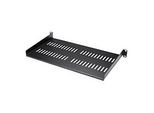 StarTech.com Belüfteter Server Rack Fachboden 1 HE - 25 cm Tief - Stahl - Rack - Regal - Schwarz - 1U - 25.4 cm (10")