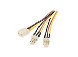 StarTech.com 30cm TX3 Lüfter Splitter Kabel - 3 pin Lüfter Stromkabel - Netzsplitter für Lüfter - 3 PIN Internal Power (W)
