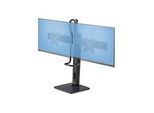 StarTech.com Crossbar Dual Monitor Desk Stand, Double 27inch Screens/VESA - Aufstellung - für 2 Monitore - Kunststoff, Aluminium, Stahl - Schwarz - Bildschirmgröße: 43.2-68.6 cm (17"-27")