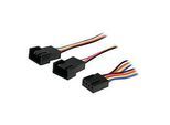 StarTech.com Y-Kabel für Lüfter 30cm - 4 Pin PWM Splitter Kabel - Strom Verteilerkabel - 1 x Molex Lüfter (Buchse)
