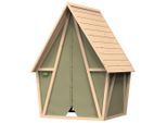 Exit Toys Spielhaus, Grün, Holz, Kunststoff, 124x164x114 cm, SGS-geprüft, EN 71, CE, FSC 100%, Freizeit & Co, Gartenspielzeug, Spielhäuser
