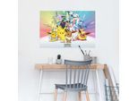 Poster REINDERS "Poster Pokemon", bunt (farbe bild(er): mehrfarbig), B:91,5cm H:61cm, Papier, Bilder, Poster