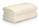 Handtuch MÖVE FOR FROTTANA "Pearl", weiß (ivory), B:50cm L:100cm, Frottier, Baumwolle, Handtücher, mit Perloptik