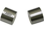 Gardinenstangen-Endstück "Endkappe für Ø 20 mm", silber (edelstahl, optik), 2 Stk., SCHÖNER WOHNEN-KOLLEKTION, Gardinenstangenendstücke, Gardinenstangen-Endstück, Serie Einzelprogramm Leon Ø 20 mm