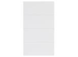 Hom`in Frontpaneelset , Weiß , Holzwerkstoff , 114x202 cm , Schlafzimmer, Kleiderschränke, Schrankzubehör