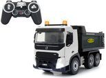 RC-Auto JAMARA "Muldenkipper Volvo FMX Meiller 2,4GHz", grau (weiß, grau), Fernlenkfahrzeuge, KinderB:14,1cm H:18,6cm, mit LED Beleuchtung, B:14,1cm H:18,6cm