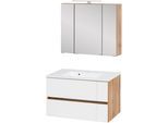 Waschtisch-Set WELLTIME "Horki", weiß, B:80cm H:200cm T:49cm, Kastenmöbel-Sets, Breite 80 cm