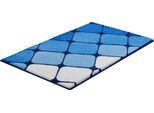 Badematte GRUND "Shanga", blau, H:20mm, Polyacryl, Badematten, Badematte