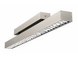 EVOTEC LED Deckenleuchte "OFFICE ONE", Energieeffizienz: C (A-G), grau (aluminiumfarben), 1, H: 6cm, 1 Stk., Leuchten, LED Deckenlampe, Made in Germany, LED Deckenleuchte