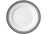Platzteller FINK "Moments", grau (grau, weiß), Ø:30cm, Porzellan, Untersetzer, Ø 30 cm, Porzellan mit Streifen