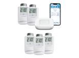 HOMEMATIC IP Heizkörperthermostat "Starter Bundle Heizen für 5 Heizkörper", weiß, B:31cm H:12cm T:37cm, Heizkörperthermostate
