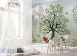 Fototapete KOMAR "Digitaldruck Vlies - Bambi Forest Friends - Größe 400 x 250 cm", bunt, Rollen: 1, Vlies, Tapeten, Kinderzimmer