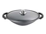 Wok SCHULTE-UFER "Globus i", grau, Ø:36cm, Pfannen, Wok, Induktion