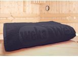 Saunatuch WEKA "Anthrazit", grau (anthrazit), B:70cm L:180cm, Walkfrottee, Obermaterial: 100% Baumwolle, Handtücher, BxL: 70x180 cm