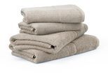 Handtuch Set MÖVE FOR FROTTANA "Pearl", weiß (cashmere), 4 Stk., Walkfrottier, Walkfrottier, Obermaterial: 100% Baumwolle, Handtuch-Sets, Set: 2x Handtuch 50/100 und 2x Badetuch 67/140cm