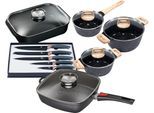 Topf-Set KING "Square", schwarz, Töpfe, Induktion