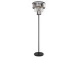 GLOBO LIGHTING Stehlampe "NAXIS", schwarz (schwarz matt), 1 Stk., Leuchten, Kristalllampe, Glaskristalle, Design Leuchte, Stehleuchte, Stehlampe