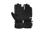 Skihandschuhe REUSCH "Brandon R-TEX XT", Damen, Gr. 9.5, schwarz-weiß (schwarz, weiß), 90% Polyester, 9% Lederimitat, 1% Elasthan, mehrfarbig, Handschuhe, mit wasserdichter und atmungsaktiver Funktion