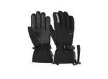 Skihandschuhe REUSCH "Outset R-TEX XT", Damen, Gr. 10.5, schwarz-weiß (weiß, schwarz), 89% Polyester, 9% Lederimitat, 2% Elasthan, mehrfarbig, Handschuhe, mit elastischer Handgelenksschlaufe