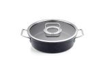 Fissler Bratentopf Adamant, Schwarz, Metall, 4.3 L, backofengeeignet, kratzfest, Kochen, Töpfe, Bräter