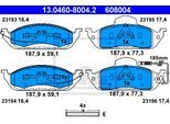 ATE Bremsensatz, Scheibenbremse Bremsensatz-Vorderachse ijzjsg6h98 Vorderachse belüftet 303mm 26mm für Mercedes