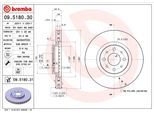BREMBO Bremsensatz, Scheibenbremse Bremsensatz-Vorderachse COATED DISC LINE / STANDARD ijf141i7g0 Vorderachse innenbelüftet 281mm 26mm für Fiat LANCIA