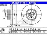ATE Bremsensatz, Scheibenbremse Bremsensatz-Vorderachse PowerDisc / Standard ijzjsgiex6 Vorderachse belüftet 332mm 29mm für BMW