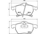 BREMBO Bremsensatz-Vorn und Hinten sg00000eob Hinterachse innenbelüftet 286mm 25mm für Opel Vaughall SAAB SATURN GM BAIC LOTUS