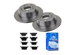 ATE Bremsensatz, Scheibenbremse 142022475 Hinterachse voll 280mm 10mm für Mercedes