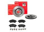 BREMBO Bremsensatz, Scheibenbremse Bremsensatz-Vorderachse XTRA LINE / STANDARD sk8k0f2137 Vorderachse Gelocht/innenbel. 295mm 26mm für TOYOTA