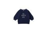 Sweatshirt LILIPUT "Oh happy day", Mädchen, Gr. 86/92, blau (dunkelblau), 80% Baumwolle, 20% Polyester, bedruckt, normal, Rundhals, Sweatshirts Sweatshirt, mit charmantem Frontprint