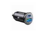 Joyroom JR-CCN05 30W USB-A USB-C mini car charger - black