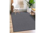 Teppich THE CARPET "Natal", grau (anthrazit), B:80cm H:5mm L:150cm, Polypropylen, Teppiche, Teppich, Wohnzimmer Teppich robust Filz-Rücken