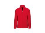 Fleecejacke TRIGEMA "TRIGEMA Fleecejacke", Damen, Gr. S, braun (kirsch), 100% Polyester, Jacken Fleecejacke