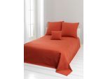 Tagesdecke Gr. 3, orange (terracotta), B:240cm L:210cm, 100% Baumwolle, Tagesdecken, Tagesdecke