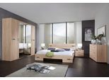 Schlafzimmer-Set WIMEX "Anna", beige (struktureichefarben hell), B/H: 180cm x 200cm, Schlafzimmermöbel-Sets