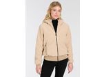 Fleecejacke CMP, Damen, Gr. 44, beige (natur), Fleece, Obermaterial: 100% Polyamid. Futter: 100% Polyamid. Wattierung: 100% Polyester, unifarben, angesetztes Bündchen, Jacken Fleecejacke