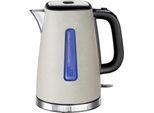 RUSSELL HOBBS Wasserkocher "Luna Stone 26960-70", bunt (edelstahlfarben, beige, schwarz), B:22,6cm H:23,6cm T:20,2cm, Wasserkocher
