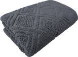 Handtuch Set FRAMSOHN FROTTIER "Mosaik", grau (anthrazit, anthrazit, dunkelgrau), B:50cm L:100cm, Frottier, Baumwolle, Handtücher, gemustert, fein gewalkter Feinzwirn, hergestellt in Österreich