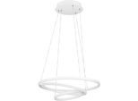 EGLO Hängeleuchte "LOBINERO-Z Hängelampe weiß, Tuneable White, ZigBee 3.0, Pendellampe", weiß, Ø 58cm H: 110cm, 1 Stk., Leuchten, Timer, App/Sprachsteuerung Alexa, ‎‎‎‎58x58x110cm, exkl. Fernbedienung, Hängeleuchte