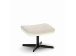 NowyStyl Beinauflage Barrique, für Drehsessel Barrique, bis 110 kg, Polyesterbezug/Aluminium, cremebeige/schwarz