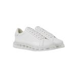 Karl Lagerfeld Low-Top Sneaker - KAPRI KUSHION SIGNIA GLÄNZENDE SNEAKER - Gr. 44 (EU) - in Weiß - für Damen