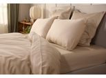 Emma Silken Satin Kopfkissenbezug | Beige | 40x80cm